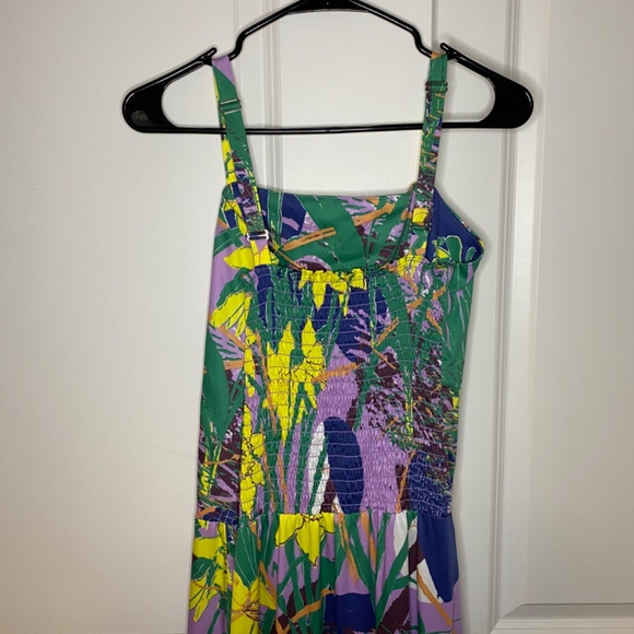 Gravel & Gold Sommar Dress in Daffodils Cotton Print Made in USA Size 2 - Picture 4 of 16